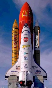 rocket,space shuttle,advertising