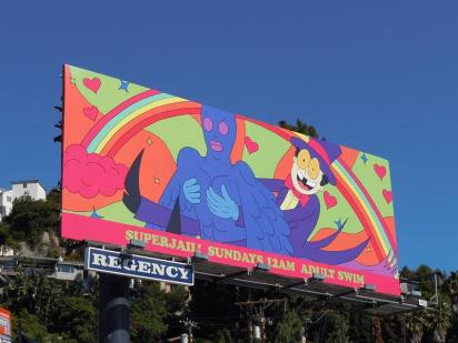 Superjail season 2 TV billboard Секс на билборде